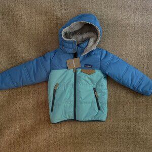 Patagonia Baby Reversible Tribbles Hoody Size 5T Blue